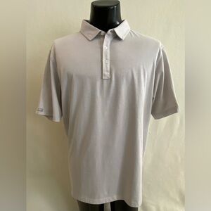 Straight Down Shirt Men’s XL Gray Performance Golf Short Sleeve Polo